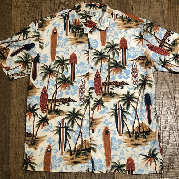 ALOHA REPUBLIC BUTTON DOWN SHIRT XL - Picture 6 of 9